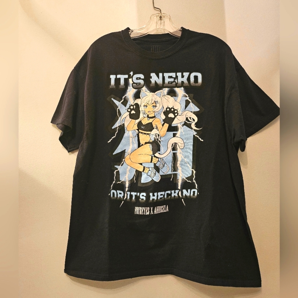 Foureyes X AHHGELA Neko Graphic T-shirt | Size XL
